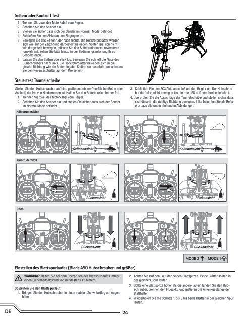 Instruction Manual Bedienungsanleitung Manuel d'utilisation ... - Blade