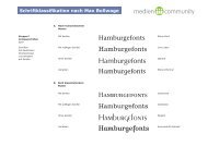 Hamburgefonts Peignot - Mediencommunity.de