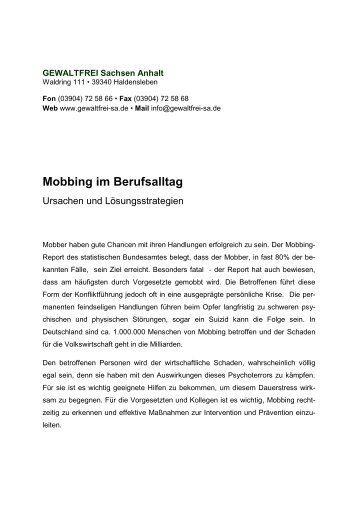 Mobbing im Berufsalltag - Aktivaplus.net