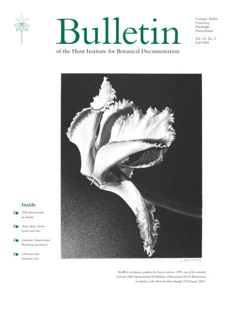 Bulletin - Hunt Institute for Botanical Documentation - Carnegie ...