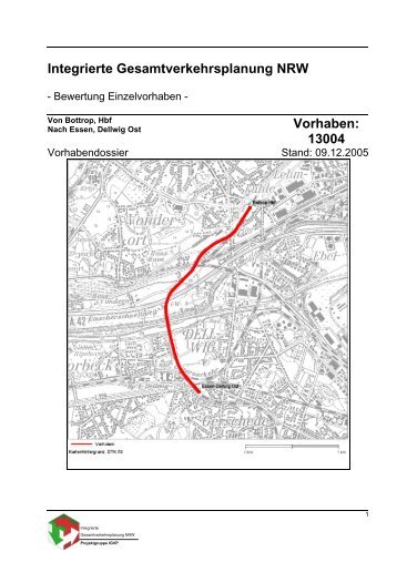 Ausbau zwischen Bottrop Hbf u. Essen Dellwig