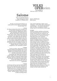 Salome - Volksoper Wien