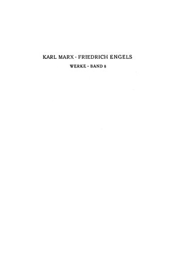 MARX • FRIEDRICH ENGELS WERKE•BAND 8 - KPD/ML