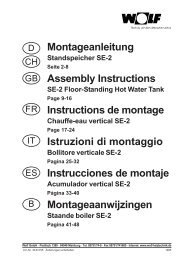 Montageanleitung Assembly Instructions Instructions ... - WOLF Italia
