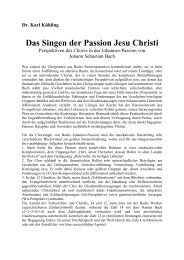 Das Singen der Passion Jesu Christi – Perspektiven des Chores in ...