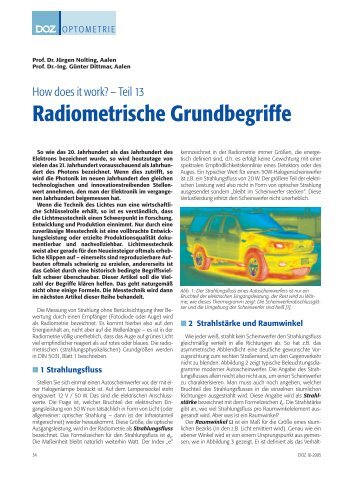 Radiometrische Grundbegriffe (Nolting, Dittmar)