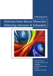 Delirium beim älteren Menschen frühzeitig erkennen & behandeln