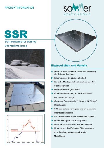 Eigenschaften und Vorteile - Sommer Mess-Systemtechnik