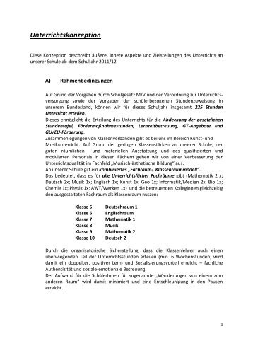 Unterrichtskonzeption - Regs-goehren.de