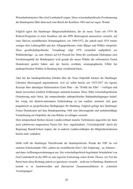 Festschrift – 60 Jahre politischer Liberalismus in - FDP Hamburg