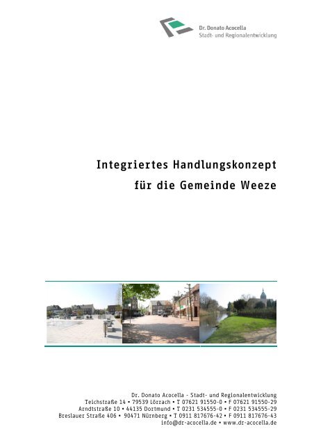 3. Integriertes Handlungskonzept für die Gemeinde Weeze