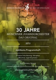 30 Jahre MJO Programmheft.pdf - Bayerische Philharmonie eV