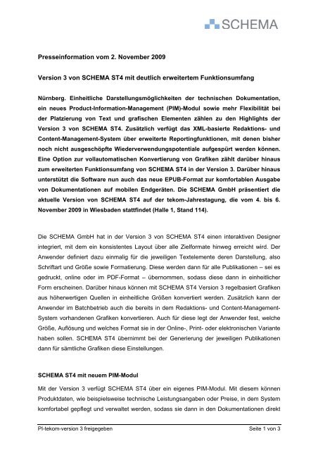 Version 3 von SCHEMA ST4 mit deutlich erweitertem ... - Tekom