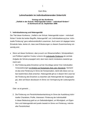 Lehrerhandeln im individualisierenden Unterricht - Eu-mail.info