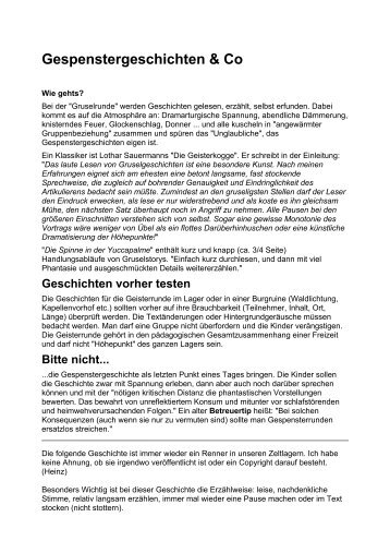 Gespenstergeschichten & Co