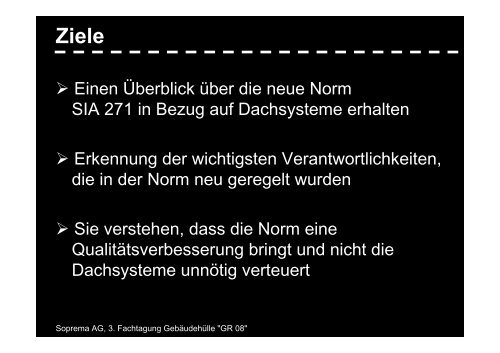 SIA 271 - Abdichtungssysteme Normkonform