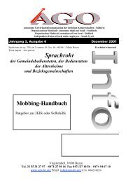 Mobbing-Handbuch - Ago