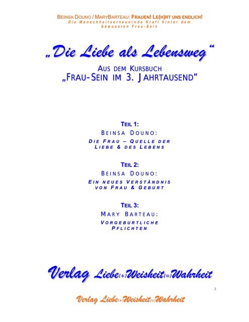 Verlag Liebe(+)Weisheit(=)Wahrheit