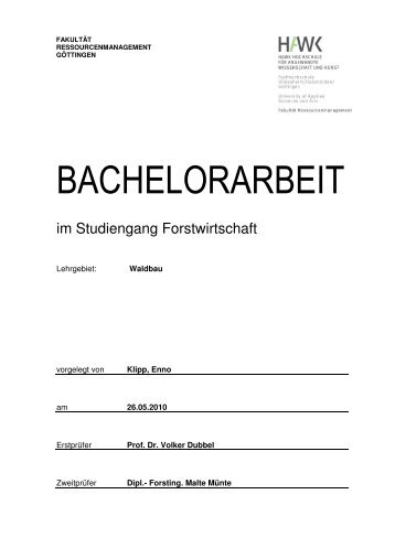 Bachelorarbeit zur Traubenkirschenproblematik in Friedrichswalde