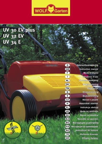 UV 30 EV plus UV 32 EV UV 34 E - WOLF-Garten NL