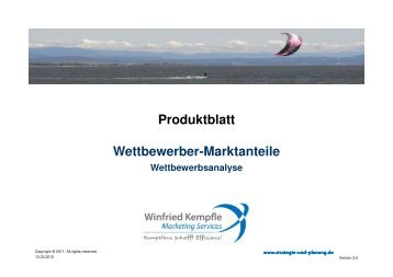 Wettbewerber-Marktanteile - Winfried Kempfle Marketing Services