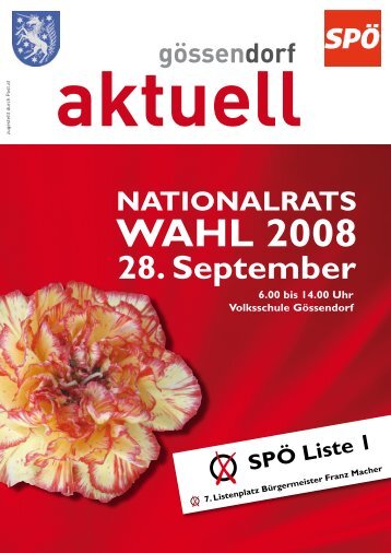 wahL 2008 - in der Marktgemeinde Gössendorf