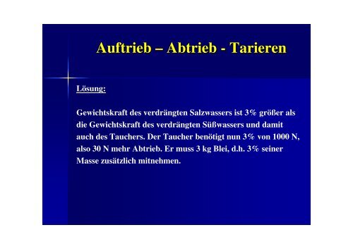 Tauchen – Definition und seine Physik - VIP-Divepoint