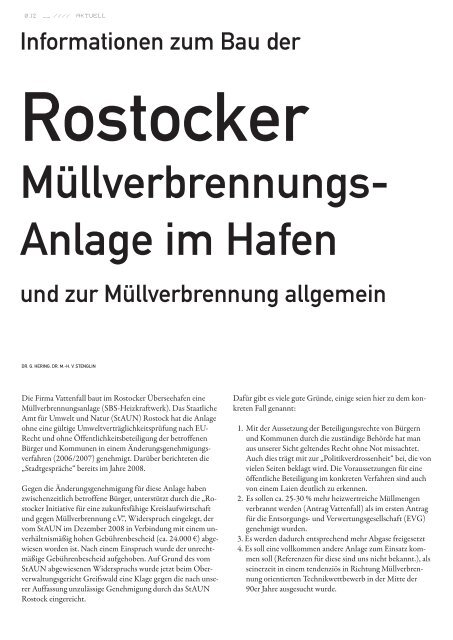 www . stadtgespraeche-rostock .de - Stadtgespräche Rostock