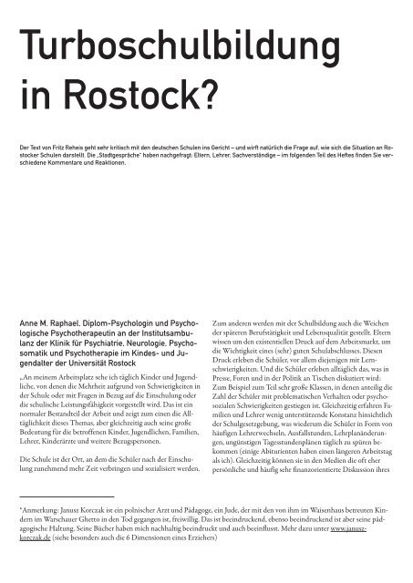 www . stadtgespraeche-rostock .de - Stadtgespräche Rostock