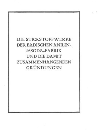 Die Stickstoffwerke der Badischen Anilin - Geschichte von unten