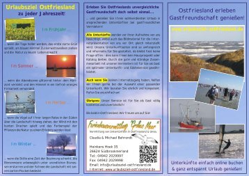 Unser Flyer im PDF-Format - Urlaub in Südbrookmerland