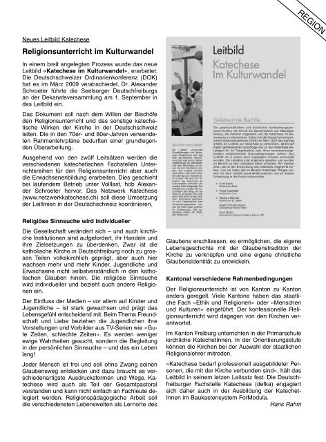 Pfarrblatt Nr. 10 - Pfarrei Schmitten