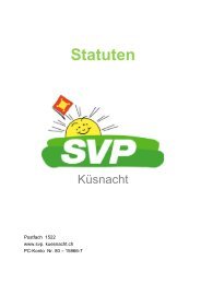 Statuten - bei der SVP Küsnacht