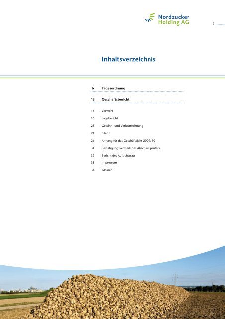 Geschäftsbericht 2009 / 10 - Nordzucker AG