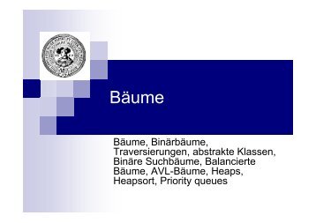 Bäume - Philipps-Universität Marburg