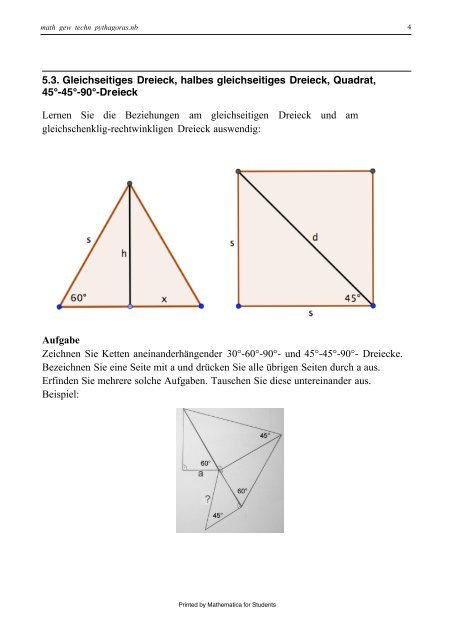 Pythagoras & Co - Mathpoint.ch