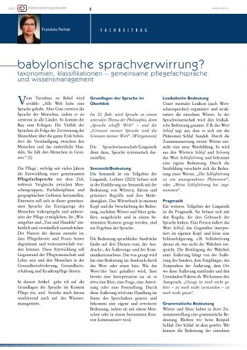 babylonische sprachverwirrung? - ÖGKV