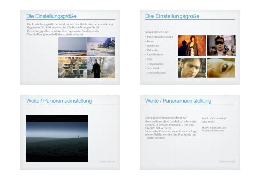 Filmsprache - Grammatik des Films