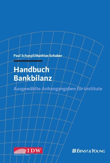 Handbuch Bankbilanz - Shop IDW-Verlag - IdW