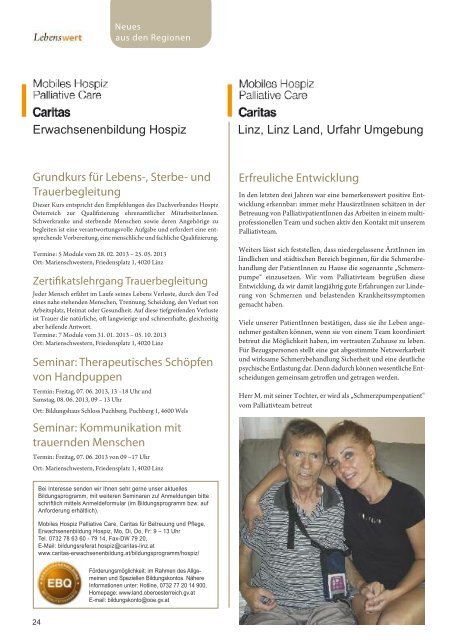 Regionales - Landesverband Hospiz Oberösterreich