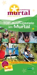 Ausflugsziele URMurtal 2011 neu1.indd - Urlaubsregion Murtal