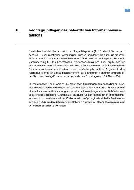 Informationsaustausch unter Behörden - Justiz-, Gemeinde - Kanton ...