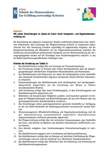 Qualitätsbericht 2011 - Wohlfahrtswerk für Baden-Württemberg