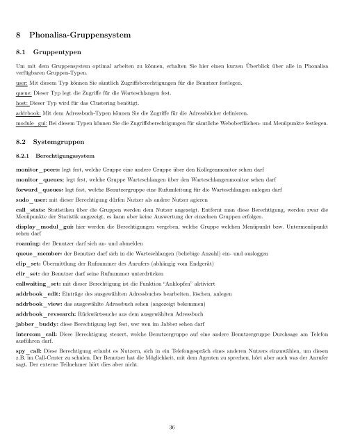 Administrationshandbuch Weboberfläche Version 5.0 - Phonalisa