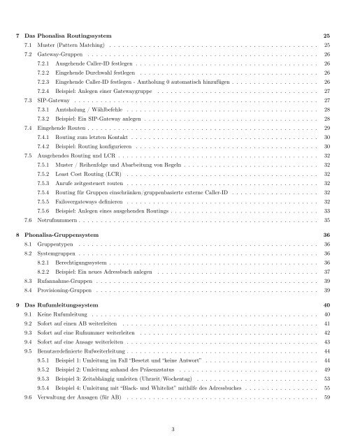 Administrationshandbuch Weboberfläche Version 5.0 - Phonalisa