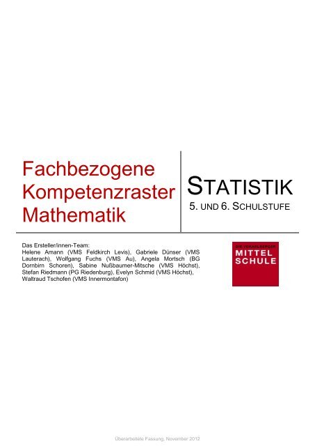 Broschüre Statistik (PDF) - Individualisierung