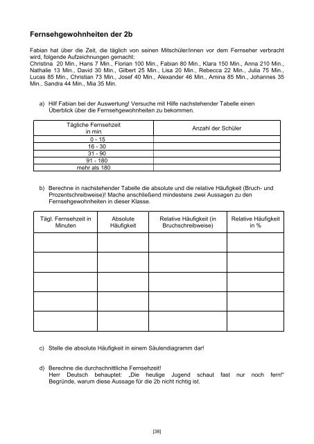 Broschüre Statistik (PDF) - Individualisierung