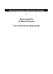 Wiederholung als ästhetisches Prinzip - Marcel-Proust-Gesellschaft