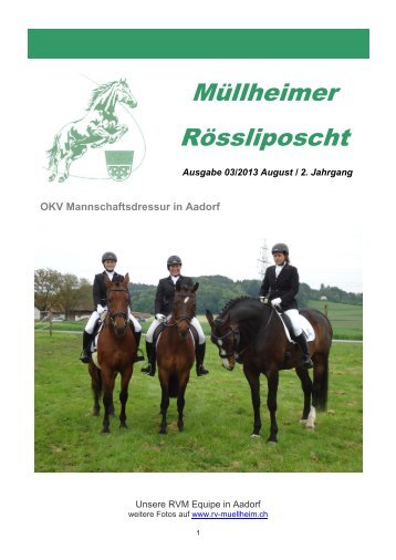 Rössliposcht 3-2013 - Reitverein Müllheim