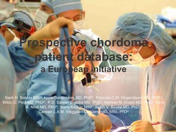 Planning & Efficiency afdeling Neurochirurgie - Chordoma Foundation